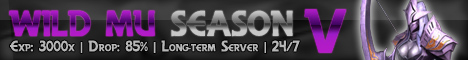 Wild MuOnline SEASON 5 [3000x & 85%] Banner